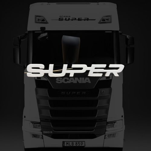 LOGO "SUPER" EN ACRÍLICO BLANCO