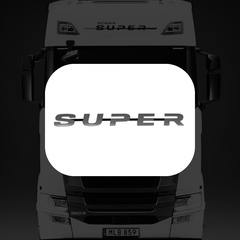 LOGO "SUPER" EN ACRÍLICO BLANCO