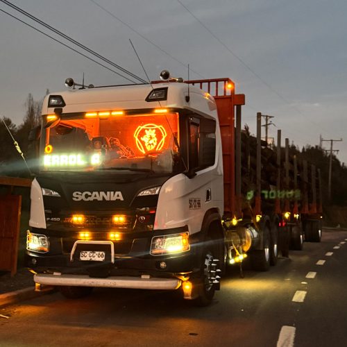 NEÓN SCANIA-AMBAR