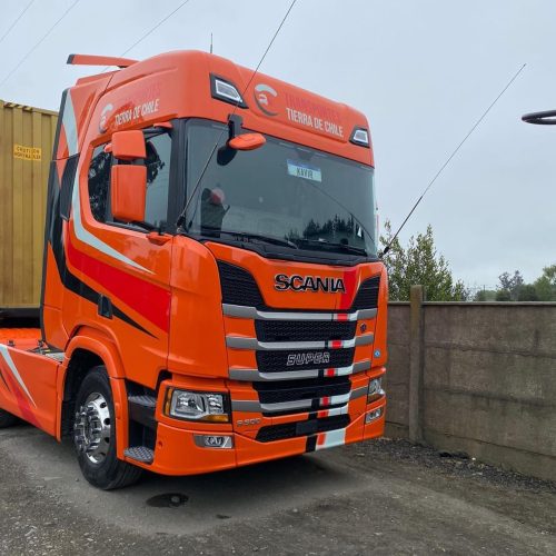 LOGO-SCANIA BORDE CROMADO