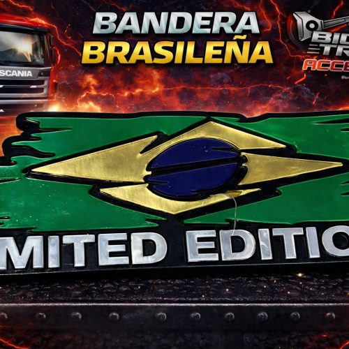 BANDERA ''BRASIL'' ACRÍLICO