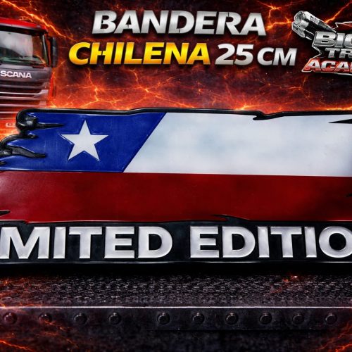 BANDERA ''CHILE'' ACRÍLICO