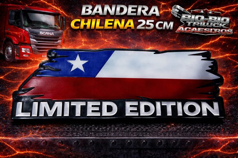 chile BANDERA ''CHILE'' ACRÍLICO
