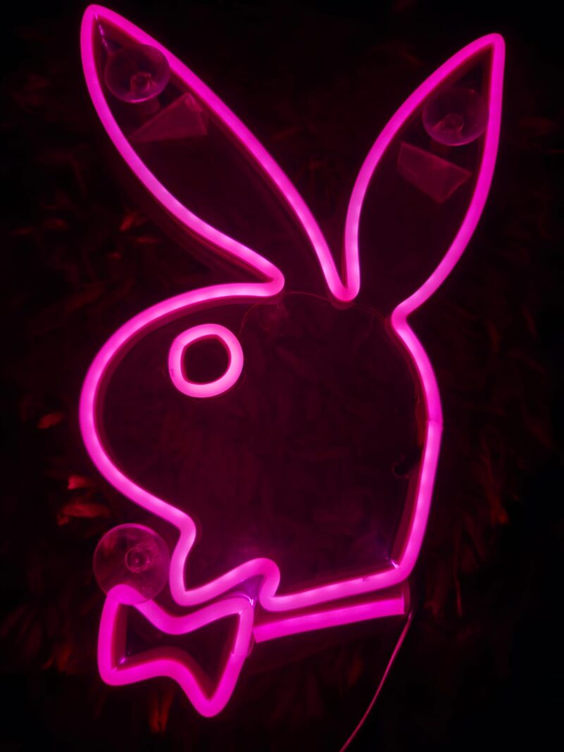 NEÓN 'CONEJO PLAYBOY' ROSADO