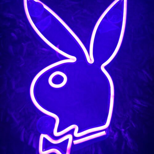 NEÓN 'CONEJO PLAYBOY' MORADO
