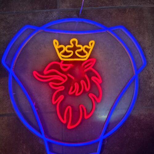 NEÓN SCANIA- AZUL/ROJO/AMBAR