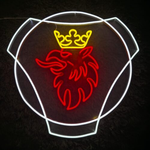 NEÓN SCANIA- ROJO/AMARILLO/BLANCO
