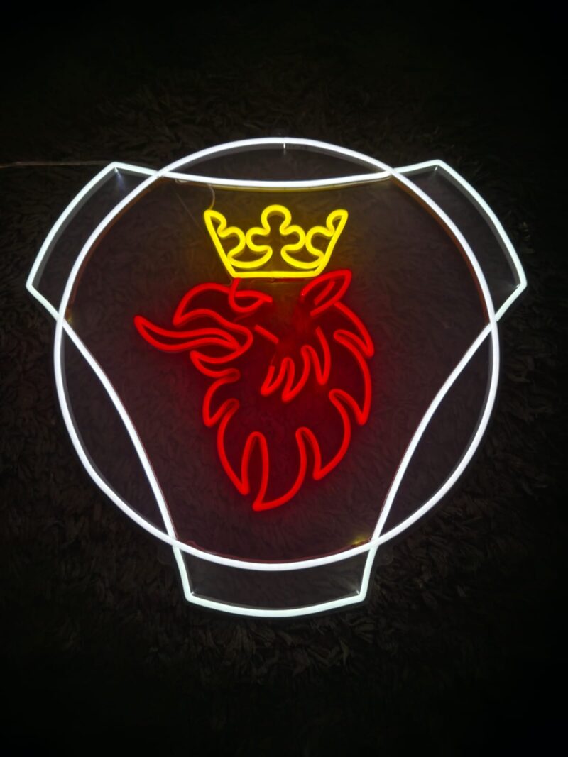 NEÓN SCANIA- ROJO/AMARILLO/BLANCO