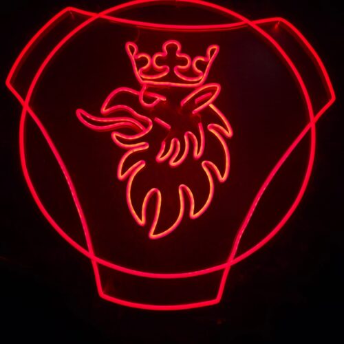 NEÓN SCANIA- ROJO