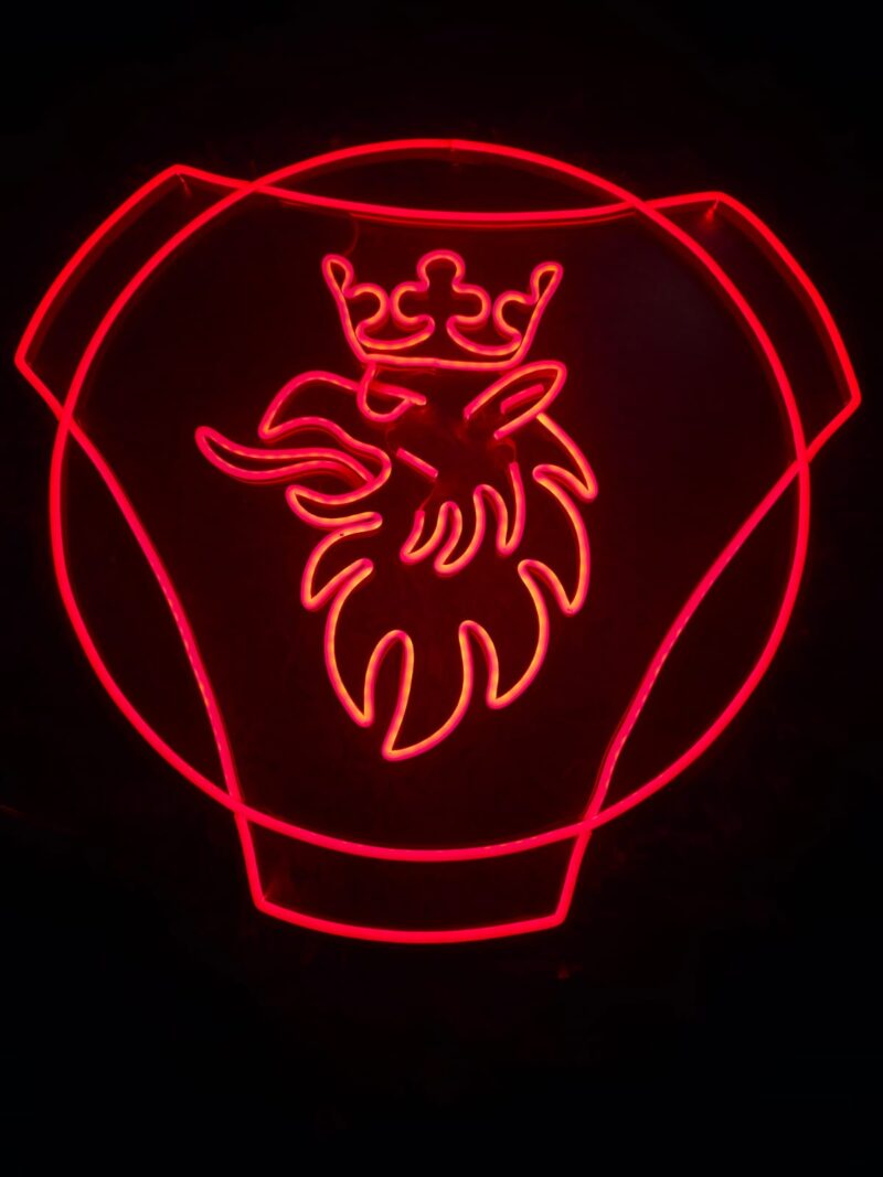 NEÓN SCANIA- ROJO